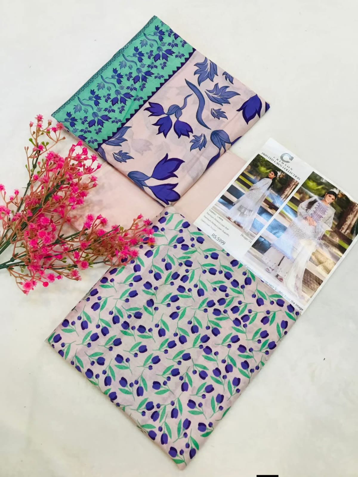 🌼 Chic Lawn Suit – Unstitched 3-Piece Summer Collection ☀️