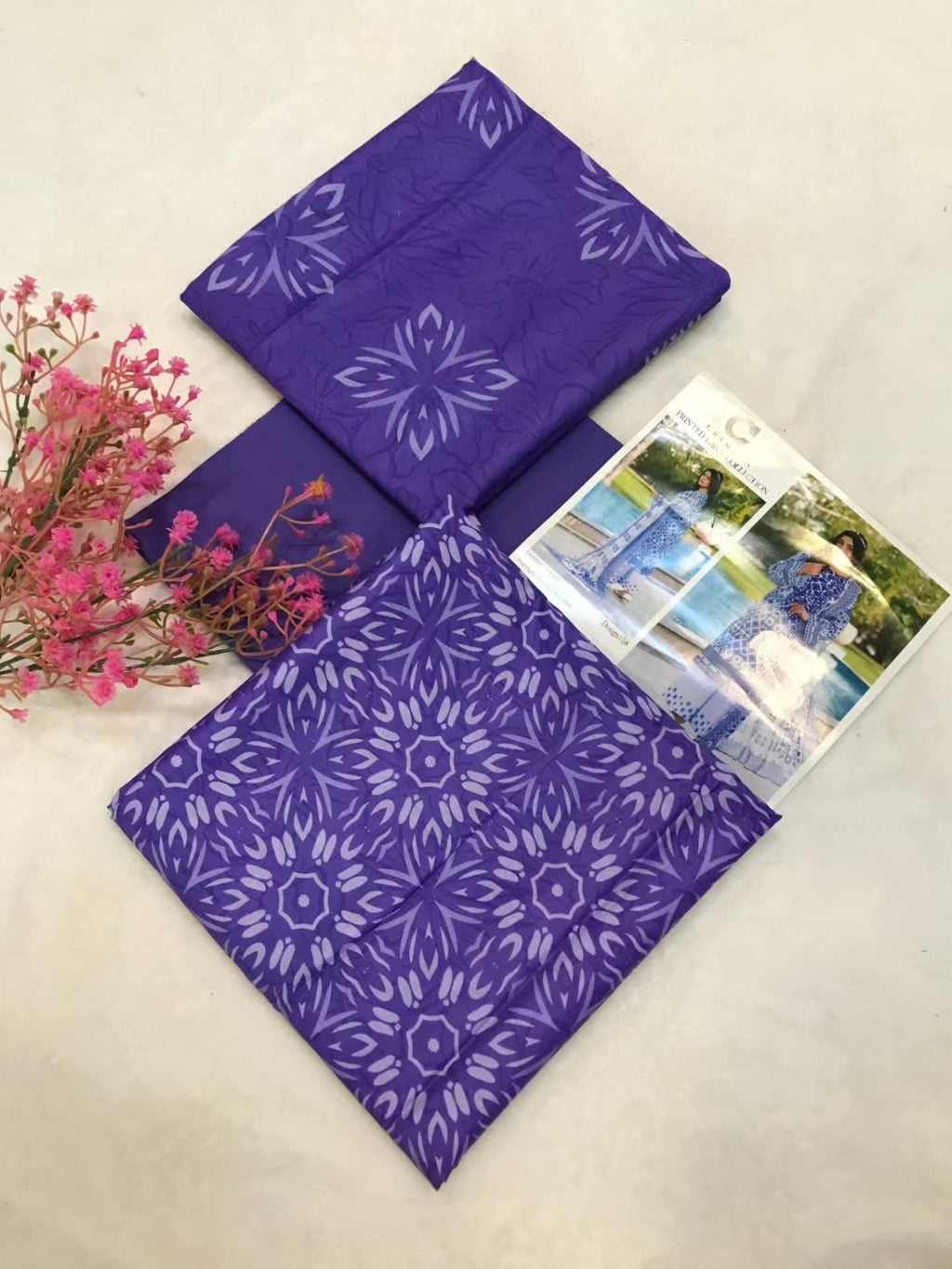 🌸 Premium Lawn Suit – Unstitched 3-Piece Summer Collection ☀️