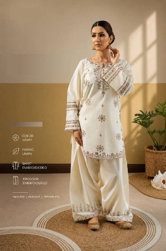 ✨ Branded Lawn Suit – Unstitched 2 Piece Luxe Collection ☀️