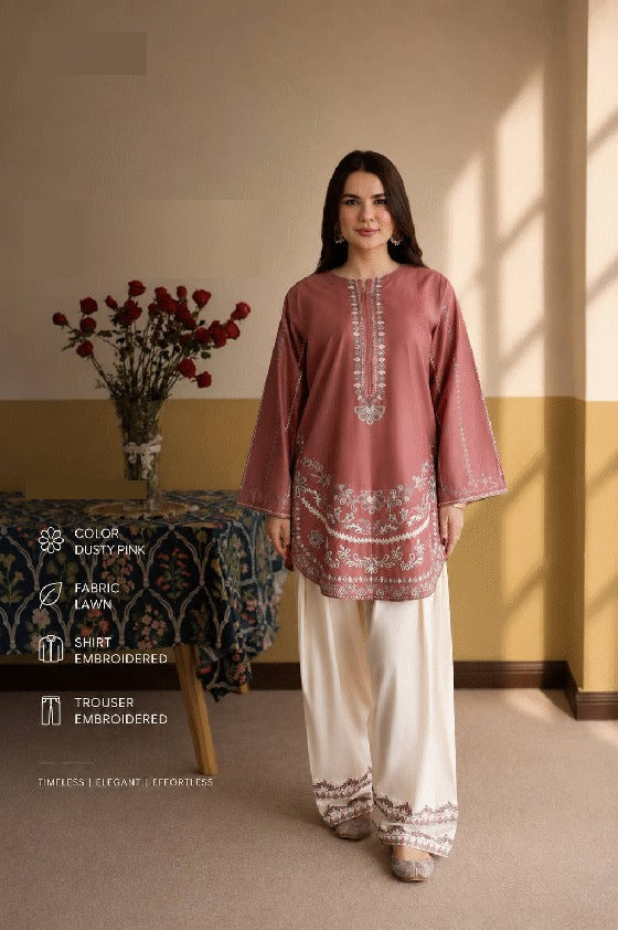 ✨ Branded Lawn Suit – Unstitched 2 Piece Statement Collection ☀️